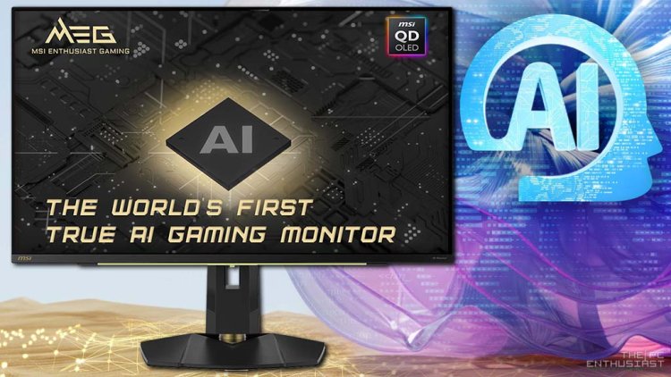 MSI’s Flagship MEG 321URX QD-OLED AI (Cheating) Gaming Monitor Showcased at Computex 2024